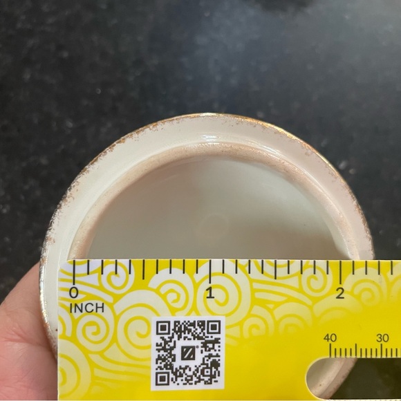 CROOKSVILLE vtg china creamer in gold & cream - random matching sugar lid - EUC - Picture 8 of 9